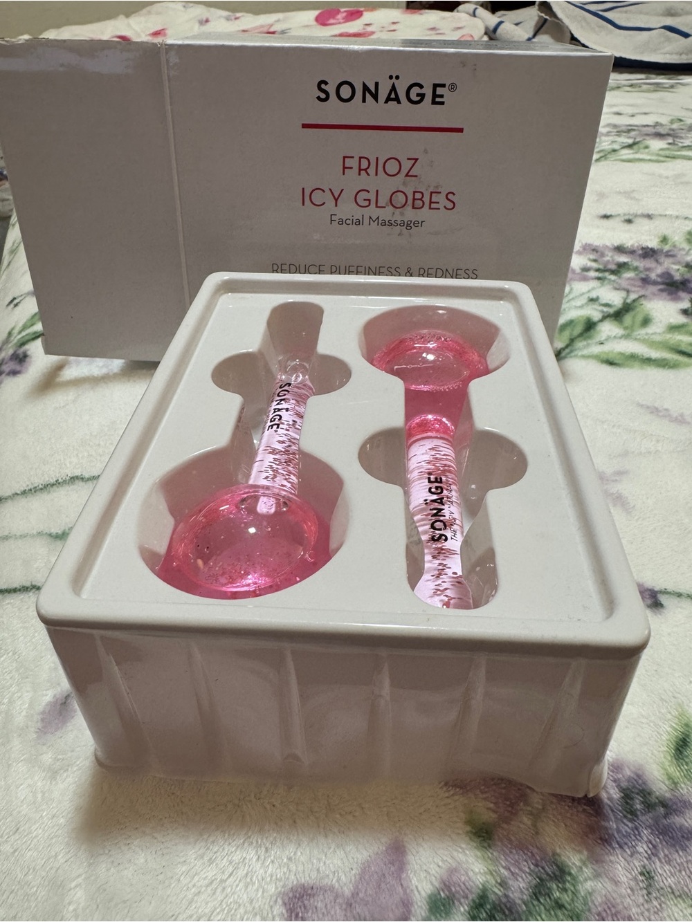 Sonäge Frioz Icy Globes Facial Massager - Pink Cooling Duo